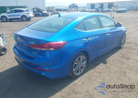 2017 Hyundai Elantra Limited from USA, damaged, VIN 5NPD84LF3HH069572